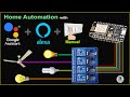 Smart Home with Google Assistant \u0026 Alexa using NodeMCU ESP8266 (Manual + Voice) | IoT Projects 2021