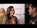Maya Stojan Carpet Interview at Hunt Club Premiere