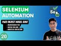 #20 - Understanding and working with Page Object Model in Selenium with Java -2024 series