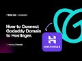 How to connect/point the GoDaddy domain name server (DNS) to the Hostinger server