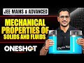 MECHANICAL PROPERTIES OF SOLID \u0026 FLUID in One Shot: All Concept \u0026 PYQs Covered | JEE Main \u0026 Advanced