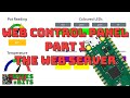 Add a web control panel to your project - the web server