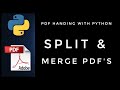 Split \u0026 Merge pdf files | PDF handling with python | #pyGuru