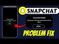 Snapchat Connection Failed Problem Today || How To Fix Snapchat Connection Failed! Problem Today