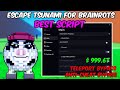 Escape Tsunami For Brainrots Script – Auto Collect, Teleport, Auto Farm, Delete Tsunami, Dupe \u0026 More