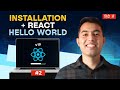 #2: React Installation \u0026 Creating Our First Website with React JS v19 Tutorial in Hindi | 2024