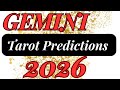GEMINI Tarot 2026 Predictions For The Year Ahead💰🌎🔮❤️