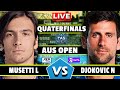 🔴LIVE: DJOKOVIC N VS MUSETTI L • Australian Open 2026  #tennis #wta #atp
