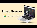 How To Share Screen On Google Meet?