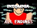 Insomnia - Full Gameplay - All Endings + All Badges  [Roblox]