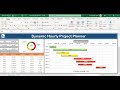 Dynamic Hourly Project Planner (Gantt Chart)