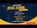 Chapter-21: Loop  (Simple / Basic , While \u0026 Repeat loop)  in SQL with example | MySQL database