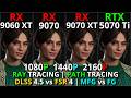 RX 9060 XT vs RX 9070 vs RX 9070 XT vs RTX 5070 Ti  | RT, FSR 4, DLSS 4.5, MFG | 1080p 1440p 4K
