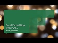 Excel Formatting with Python and PyXLL