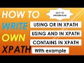 What is XPath? |  How to write XPath?