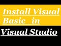 How to Install Visual Basic in Visual Studio 2019