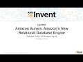 AWS re:Invent 2015 | (DAT207) Amazon Aurora: The New Amazon Relational Database Engine