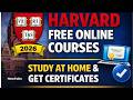Top Free Online Courses from Harvard University 2026 | Study at Home \u0026 Get Certificates