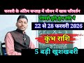 कुंभ राशि 22 से 28 फरवरी 2026 राशिफल/Kumbh Rashi February 2026 Rashifal,Aquarius