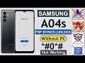 Samsung A04s Frp Bypass/Unlock Google Account Without Pc | N Backup/Restore Data New Method 2022