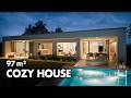 Cozy Modern House | 97 m² with 3 Bedrooms | WALKTHROUGH \u0026 FLOOR PLAN