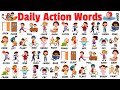 Actions Words for Kids | Learn Action verbs with Examples for Kids \u0026 Beginners | English Vocabulary