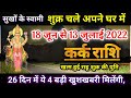 शुक्र का राशि महापरिवर्तन कर्क राशि पर प्रभाव,Kark Rashi 18 June se 13 July 2022, Venus Transit