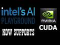 MASSIVE UPGRADE !!  CUDA backend in Intel's AI Playground app.  RTX 5090 runs Qwen3.6-27b-Q8