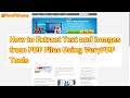 How to Extract Text and Images from PDF Files Using VeryPDF Tools