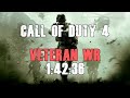 Call of Duty 4 - Veteran Speedrun World Record 1:42:36