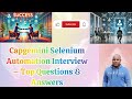 🔥 Capgemini Selenium Automation Interview Questions \u0026 Answers | Crack Your Next Interview! 🚀