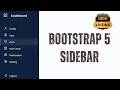 How to Create Sidebar Using Bootstrap 5 | Responsive Sidebar With Bootstrap | Sidebar Menu