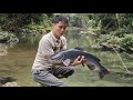 Traditional fishing skills  Cooking Fresh Fish by the Water | Survival Life | Solo Survival
