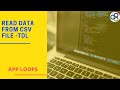 Read Data From CSV File - TDL|CSV File|CSV Data|File IO|TDL|TDL Developers| Import CSV File Tally