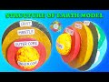How to make Structure of Earth Model with Thermocol / Make 3d Earth Layer Model / DIY Project