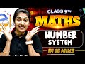 Number System in 15 Mins? Class 9 Maths Made Super Easy! 🔥 #Maths