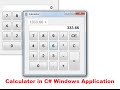 How to Make a Calculator in C# Windows Form Application Part-1