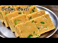 मुलायम बेसन बर्फी बनाने का सटीक तरीका | Besan Burfi Recipe In Hindi |