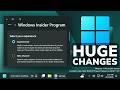 Huge Changes in Windows 11 Insider Program - New Channels, New Features, Easy Switch, and more