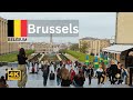 Brussels the Capital of Europe - Belgium | Walking Tour [ 4K 60fps HDR ]