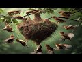Weaver bird building a nest. // Naturalium 4k Ultra HD Relaxation Video