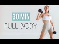 30 MIN FULL BODY TONING \u0026 STRENGTH (Total Body Workout At Home)