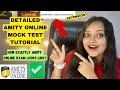 How AMITY Online Examination Process Actually Work 🔥? LIVE MOCK /SAMPLE TEST TUTORIAL✅
