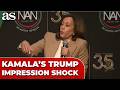 Kamala Harris SHOCKS EVERYONE with BIZARRE Trump impression