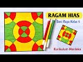 Cara Mengambar Ragam Hias Seni Rupa Kelas 5 Kurikulum Merdeka Semester 2 | Pola Ragam Hias Nusantara