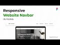 Responsive Website Navbar in Figma | Navigation bar | Responsive Design
