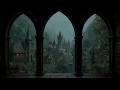 Castle Rain and Thunder at the Night - Heavy Rain for Relax and Sleep from Window