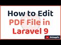 How to Write Text on Existing PDF File in Laravel | How to Edit PDF File in Laravel | PDF Edit