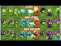 Random 29 Pea Plants LEVEL 1 vs MAX LEVEL vs M200 - WHo Will Win? - Pvz 2 Plant vs Plant