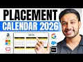 WHICH Company Hires WHEN? | Placement \u0026 Internship Calendar 2026 | Off-Campus Hiring